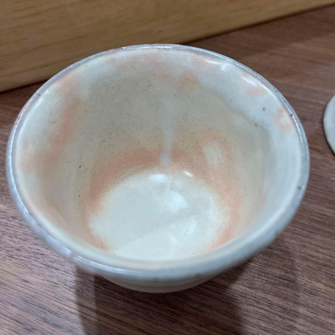 美濃焼 粉引印花汲出揃 汲出茶碗5個入り